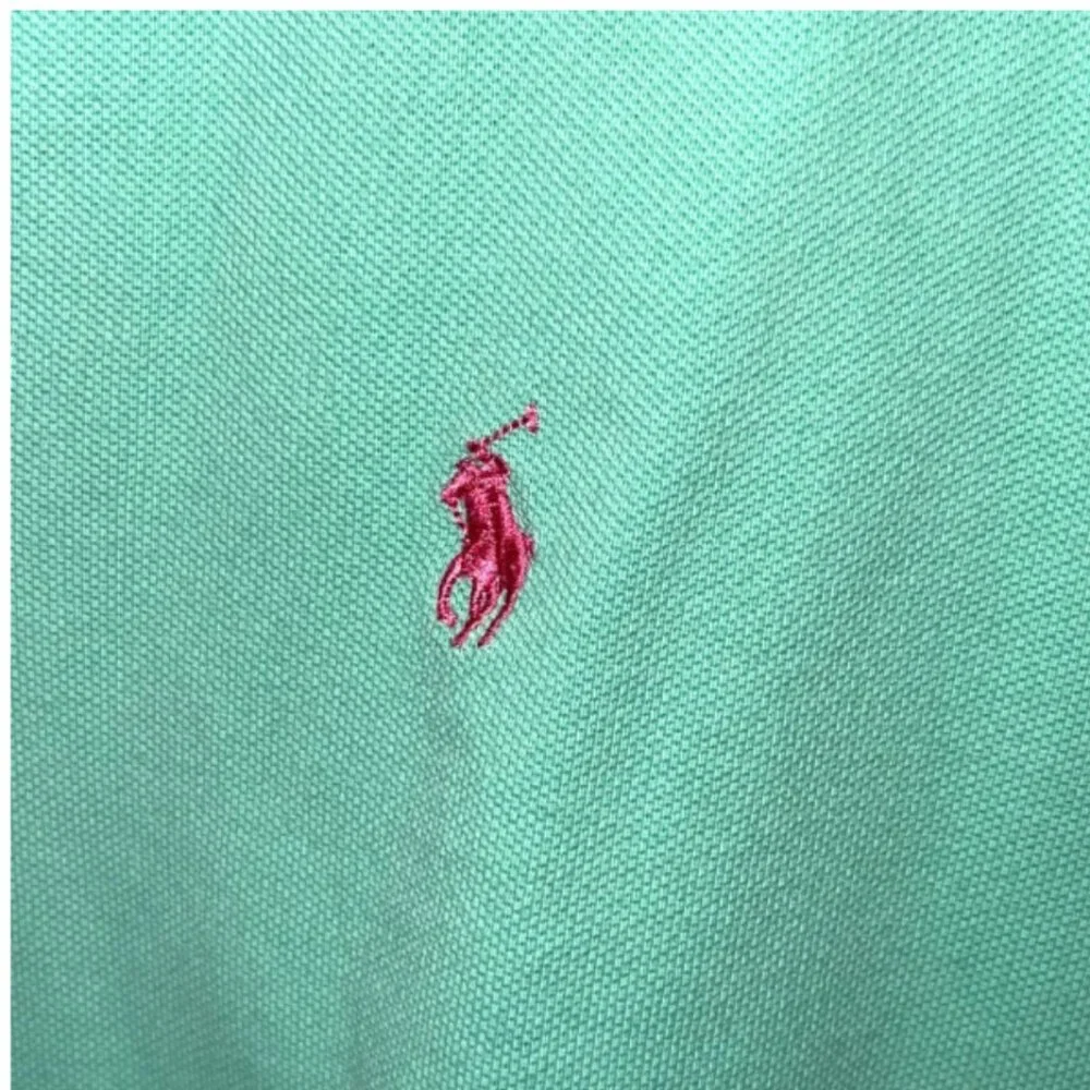 Polo Ralph Lauren Men's XL Polo Shirt Short Sleeve Mint Green w/ Pink Polo Pony